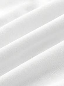 TaskEZ Nurse's Day Stethoscope Heart Pattern "Nurse Life" Casual Nursing Scrub Uniform Top - White - View 3