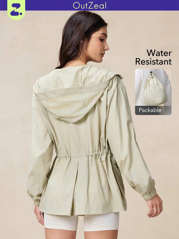 OutZeal Jaqueta Externa Resistente à Água, à Prova de Vento e Respirável Pakar para Aventuras na Primavera