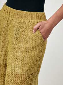 Maija Pantalones rectos de unicolor casual para mujer