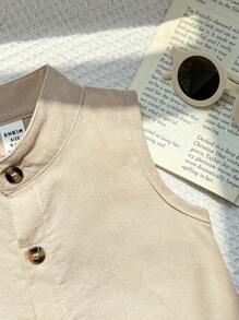 Baby und Kleinkind Lässig Romper, passt zu allem - Khaki - Übersicht 7