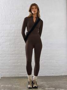 Musera Sport Leggings esportivas com contorno de cintura alta canelada, padel, tênis, pickleball, academia, fitness, outono e inverno