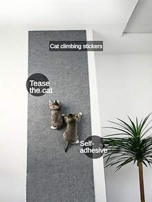 多表面粘性猫抓板，适合家庭使用 - 深灰色 - 查看 1