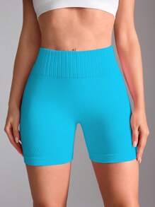 Seamluxe SHEIN Sport Seamless Quick-Dry High Waisted Stretchy Butt-Lifting Sports Shorts Biker Shorts