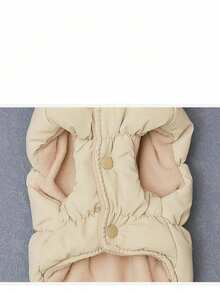 新款秋冬动物服装 24 纺织牵引带外套 宠物皮夹克 加厚保暖 猫咪服装 狗狗外套 猫咪棉服 动物服装 猫咪保暖服装 英式牵引带棉服 新款皮夹克 保暖动物棉服背心 秋冬必备 - 卡其色 - 查看 2