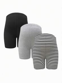 Modmama 3-Pack Women's Maternity Knitted Fabric Short Leggings: Comfortable And Stylish Support For Pregnancy