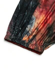 SHEIN Holidaya Damen Große Größen Batik Bedruckter Jumpsuit mit Trägern, weites Bein, locker, bohemian Stil