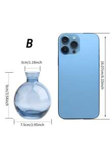 SHEIN 1 Pc Blue Glass Bud Vase, Modern Decorative Small Mini Flowers Vases Short Minimalist Aesthetic Home Decor Vintage Cute Handmade Tiny Wedding Table Centerpieces For Single Flower Rose,Home Decor,Flower Vase,Centerpiece,Table Decor