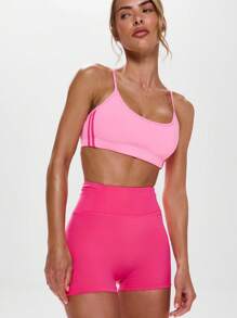 Musera Sport 高腰隐形口袋骑行短裤，适合运动、健身、板式网球、网球、匹克球等健身活动