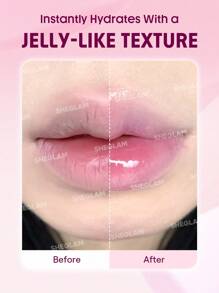 SHEGLAM Jelly Wow Tinted Lip Oil-Baby Steps Moisturizing Lip Gloss High-Shine Glossy Glow Non-Sticky Lip Care Hydrating Sleep Mask Lip Makeup Brand Beauty Makeup Face Paint Cosmetic For Women Girls Perfect For Fall Winter Ideal For Y2K Fancy Fashion Suitable For Birthday Christmas Present Party Ready Best Color