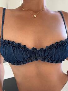 Aloruh Áo hai dây denim nữ, Trang phục biểu diễn gợi cảm, Màu xanh, Quanh năm, Cho kỳ nghỉ xuân/hè, Thích hợp cho mùa hè, Mùa hè xanh, Phụ nữ đi nghỉ, Lễ Phục sinh, Mùa xuân, Phong cách phương Tây, Công sở dành cho phụ nữ, Tiệc rave, Tiệc mừng em bé, Cottagecore, Phụ nữ đồng quê, Phong cách quý tộc - Màu xanh lam - Xem 5
