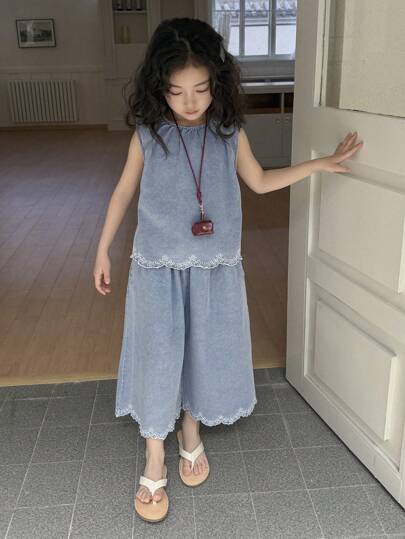 Dazy Kids 年轻女孩牛仔套装，秋季假期