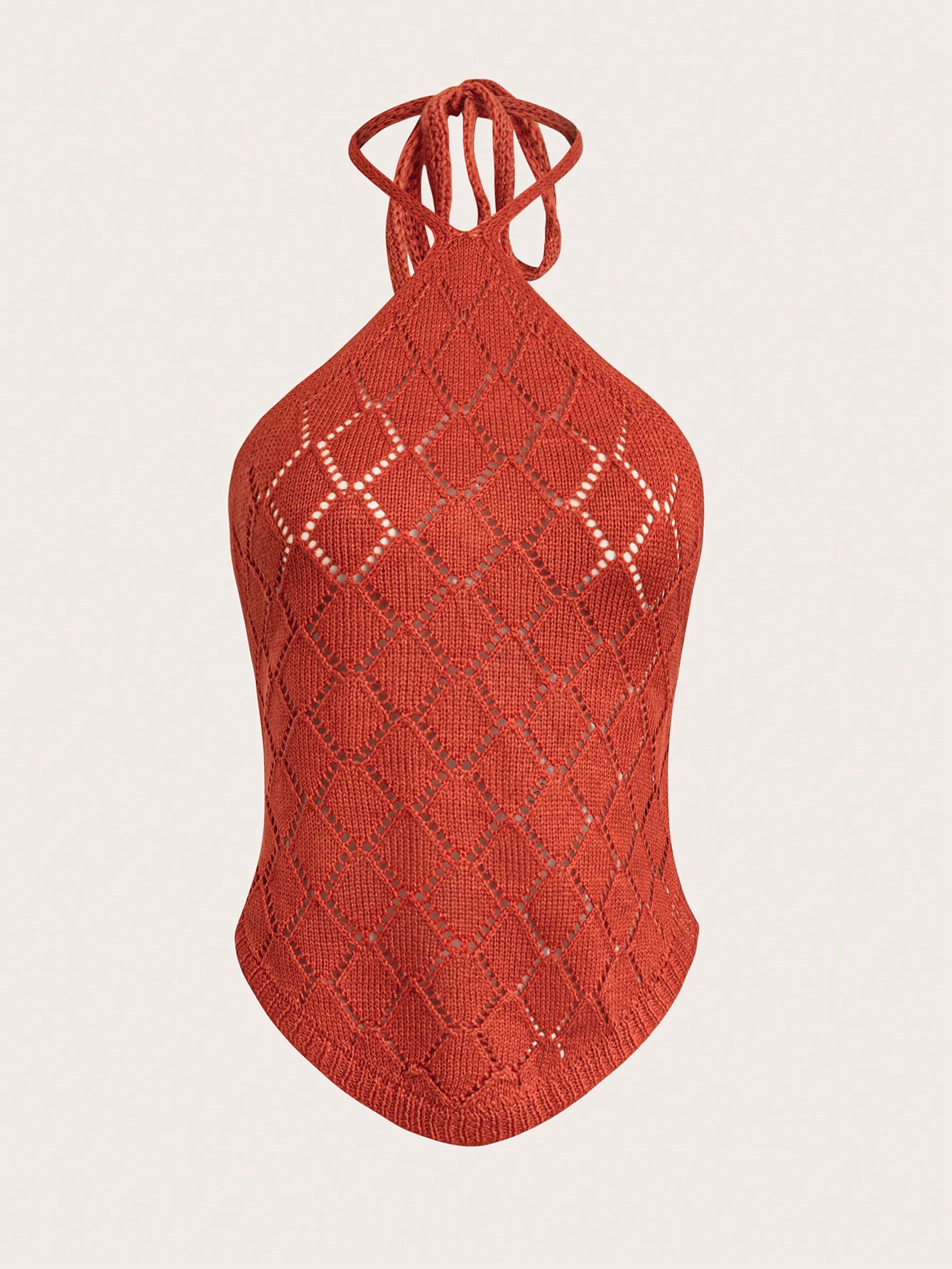 petite pleated halterneck tank