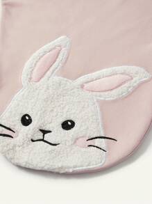 Cozy Pixies 1pc Soft, Skin-Friendly Rabbit Applique Baby Sleeping Bag, Single Layer - Pink - View 6