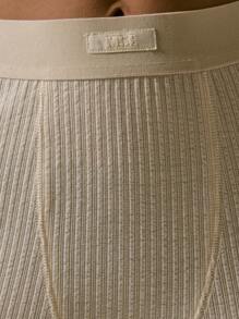 MUSERA Seam Detail Ribbed Leggings Vacation, Casual, Airport Thanksgiving - Cream - View 6