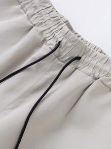 Manfinity Homme 2pcs Plus Size Men's Solid Color Casual Shorts, Minimalist Design Suitable For Summer - Multicolor - View 5