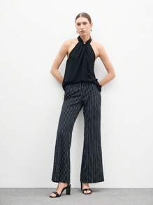 CUCCOO BIZCHIC Giày cao gót đế vuông mũi vuông cho nữ, Giày cao gót đơn giản thời trang cho kỳ nghỉ hè, Phù hợp với nhiều trang phục - màu đen - Xem 2