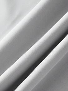 SHEIN MOD 灰色鱼骨印花中长连衣裙