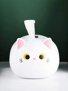 SHEIN Caja para toallas de papel, soporte de primavera, multiusos para dormitorio, mesilla de noche, sala de estar, muy atractivo diseño de dibujos animados, bonito palillo de dientes, cajón de papel