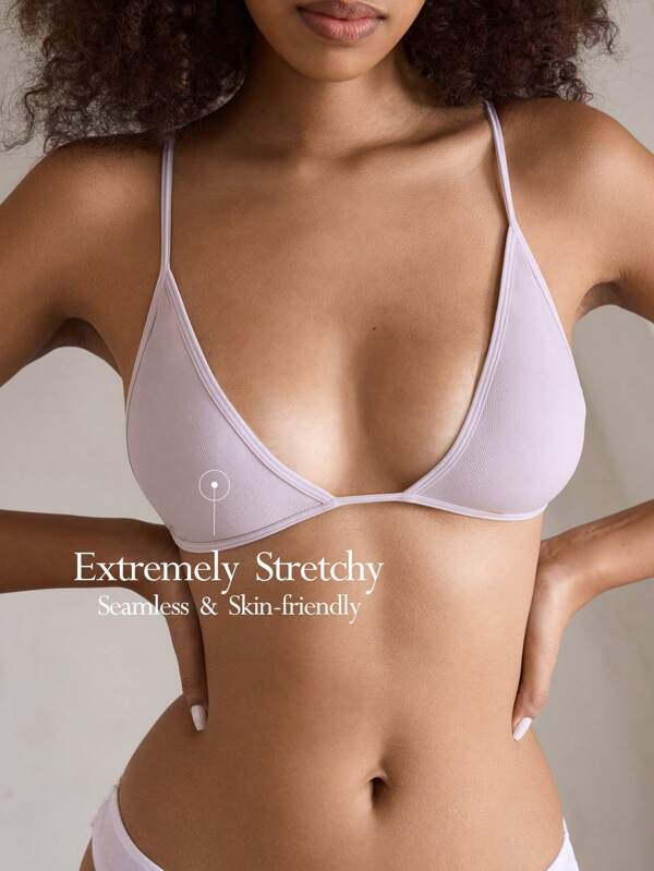 Ocili Ocili Leisure Mini Cup Seamless Backless Crisscross U-Neck Comfort Bra For Women