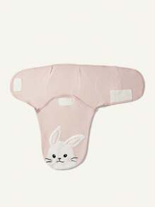 Cozy Pixies 1pc Soft, Skin-Friendly Rabbit Applique Baby Sleeping Bag, Single Layer - Pink - View 4