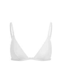 Ocili Leisure Shiny Swimsuit Triangular Cup Bra, Wireless & Comfortable EasyComfort - White - View 3