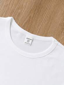 Tween Girls' Casual Rabbit Ear & Floral Print Short Sleeve T-Shirt, Suitable For Easter And Everyday Wear - White - View 6