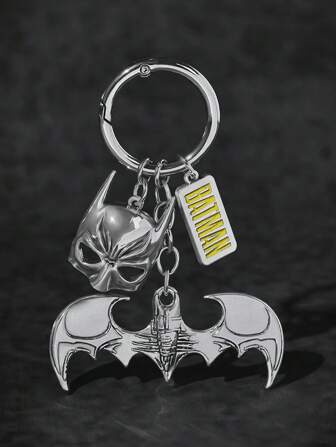 BATMAN X SHEIN Hero Mask & Bat Character Chain Keychain And Bag Pendant