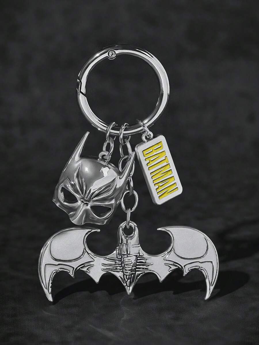 BATMAN X SHEIN 英雄面具和蝙蝠角色链钥匙扣和包包吊坠