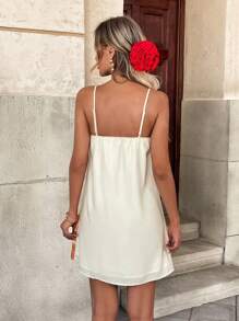 SHEIN Frenchy Summer Outfits For Women 2025: Floral Print Boho Mini Dress | Casual Vacation & Music Festival Dress With Spaghetti Straps | Sexy Beachwear For Pool Parties, Tropical Getaways, Rave & Summer Travel Dress - Multicolor - View 3