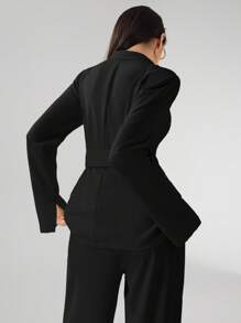 Heiryn Women's Solid Color Long Sleeve Blazer Jacket, Fashion Suitable For Summer,Business Casual Woman