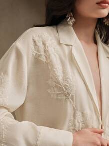 Anewsta Women's Floral Embroidered Blazer Spring, Festival Concert