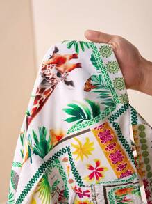 Zivah New Spring/Summer Vacation Bohemian Tie Up Printed Playsuit - Multicolor - View 8