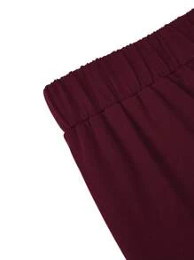 SHEIN Clasi Plus Size Women Rose Decor Two Pieces Set, Three-Quarter Sleeve Blazer And Contrasting Color Pants, Elegant Office Wear - Multicolor - View 7