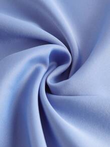 SHEIN Girlism Teenager Mädchen blaues Kleid mit Stehkragen, Meerjungfrauenrücken-Bindung, super eleganter Rücken mit großer Schleife, geeignet als Brautjungfernkleid/Kleid für Hochzeitsgäste, passend für festliche Anlässe, Veranstaltungen, Hochzeiten