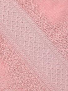 1pc Towel/Bath Towel Or 2pcs Bath Towel + Towel Set, Rhombus Ribbon Thick Absorbent Soft Skin-Friendly Bathroom Face Towel, Bath Towel, Diamond Shape Satin Band, Thick Absorbent Soft, Suitable For Facial Washing, Bathing, Body Drying, Bathroom Supplies Home Bathroom Decor Summer