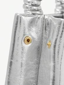 Maija Women's Fashion Versatile Silver Simple Handbag