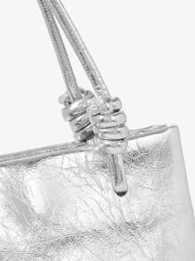 Maija Women's Fashion Versatile Silver Simple Handbag