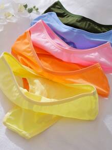 Set de 5 piezas/paquete de ropa interior minimalista y cómoda para niñas y adolescentes - Multicolor - Ver 5