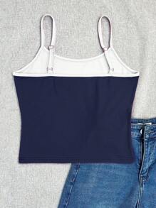 INAWLY 3 Piezas Top tipo camiseta de tirantes de verano con gráfico de bandera de Brasil, Italia y España, en bloques de color con adorno de contraste, estilo Y2K