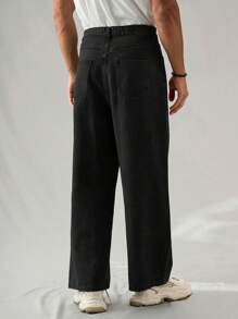 Manfinity EZcore 男士浅灰色宽松牛仔裤 黑色宽松牛仔裤 男士，垃圾摇滚