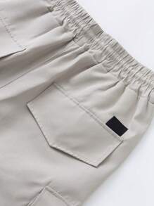 Manfinity Homme 2pcs Plus Size Men's Solid Color Casual Shorts, Minimalist Design Suitable For Summer - Multicolor - View 4