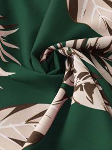 SHEIN LUNE 大码休闲度假植物印花连衣裙 - 彩色 - 查看 3