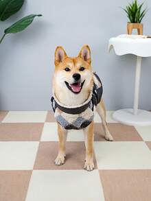 Nuevas prendas de vestir para animales de otoño/invierno, abrigo de correa textil de 24, chaqueta de piel para mascotas, abrigo acolchado grueso y cálido, ropa para gatos, abrigo para perros, abrigo acolchado para gatos, ropa para animales, ropa cálida para gatos, abrigo acolchado de estilo británico, nueva chaqueta, chaleco acolchado cálido para animales, imprescindible para el otoño/invierno - Gris - Ver 4