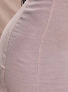 MUSERA Bandeau-Trägerlos Leinen Gerade geschnittenes Maxikleid Frühling Sommer Urlaub Feiertag Elegant Strandmode Boho Romantisch Ibiza Leinenoptik