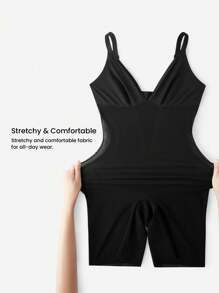 LUVLETTE Breathable Seamless Smoothing Shaping Waist Training Butt Lifting Tummy Control Backless Deep V-Neck Shapewear Bodysuit