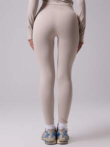 Musera Sport Women Sports Pants ,Padel, Tennis, Pickleball Gym Fitness - Beige - View 2