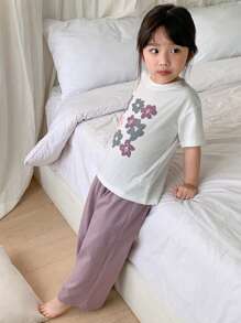 Dazy Kids Young Girl Girls' Sleepwear For Autumn - Purple - View 3