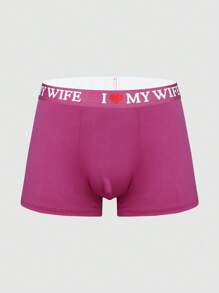 SHEIN Men's Simple Letter Waistband Briefs 7 Pcs, - Multicolor - View 7