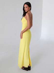 Roylia Ladies Elegant Lace Twist Bandeau Dress