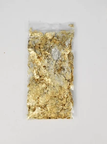 24K Edible Gold Leaf Flakes, 200mg Genuine Gold Flakes For Cakes,Drinks,Nails Decoration - Gold - View 3